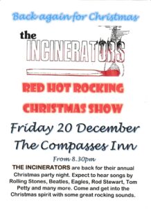 The Incinerators playing at The Compasses on 20th December 2024